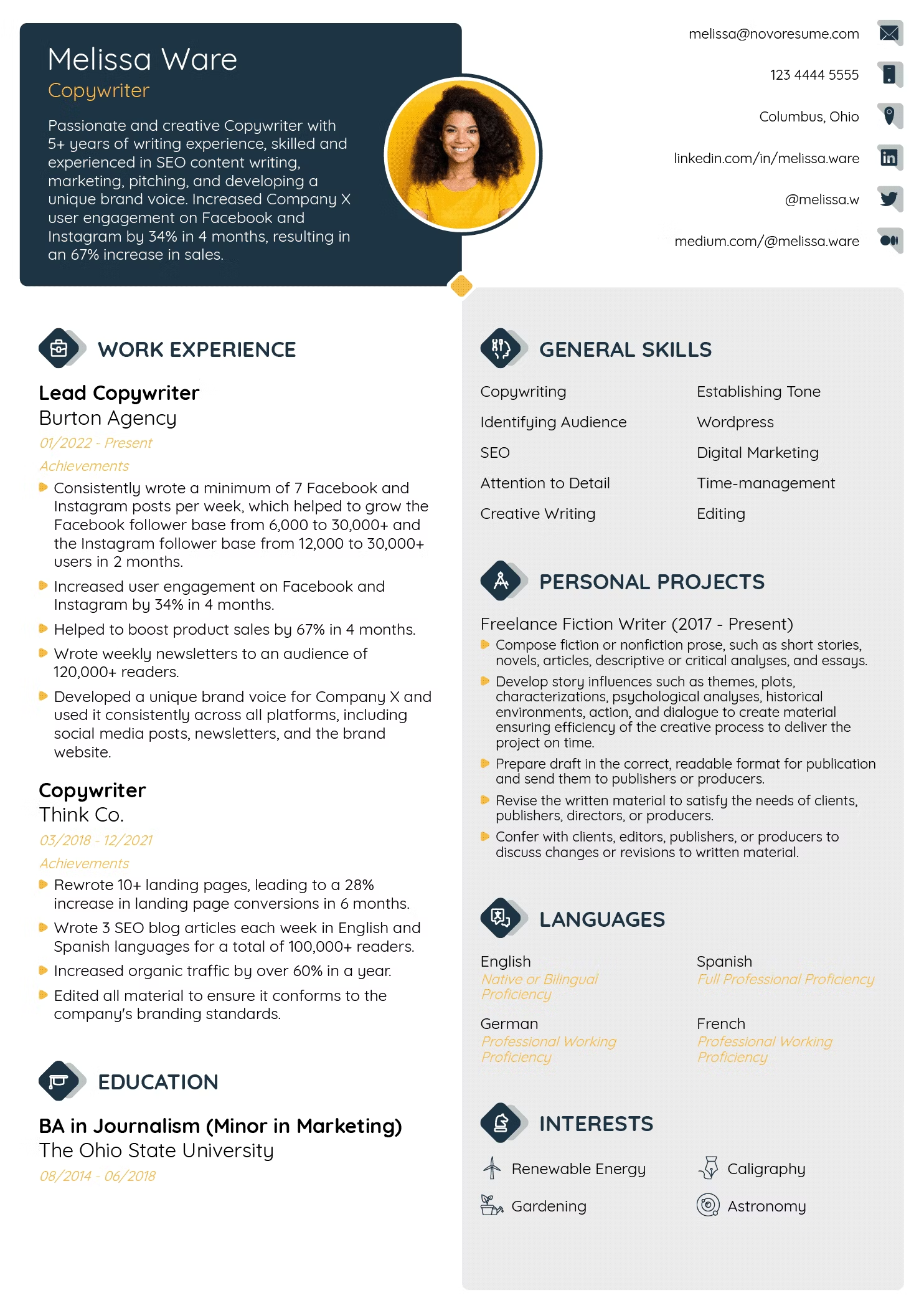 resume